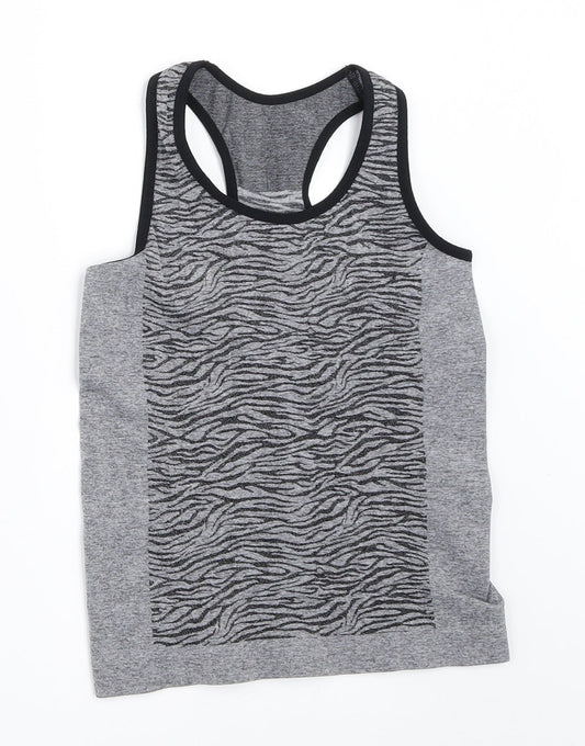 Primark Girls Grey   Basic Tank Size 9-10 Years