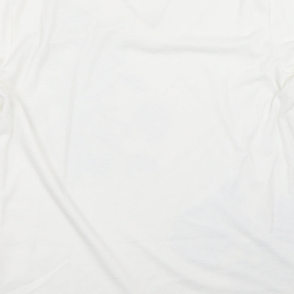 Womens UK Size M BM White Basic T-Shirt