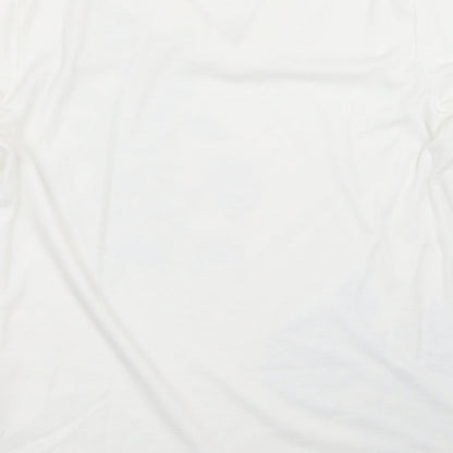 Womens UK Size M BM White Basic T-Shirt