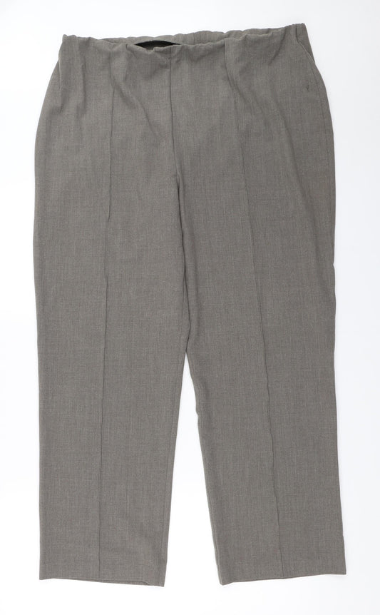 Womens UK Size 18 EWM Regular Fit  Grey Trousers