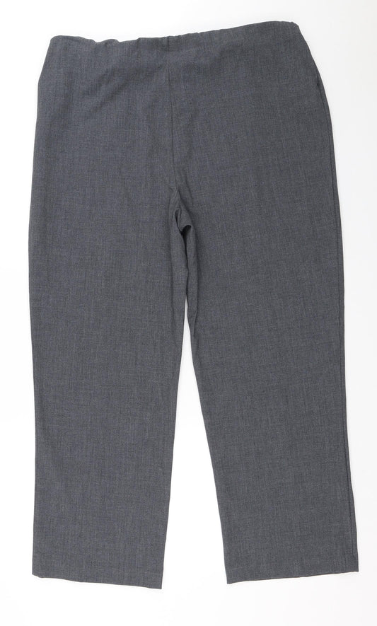 Womens UK Size 18 EWM Regular Fit  Grey Trousers