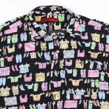 Snooker Mens Black    Button-Up Size 42