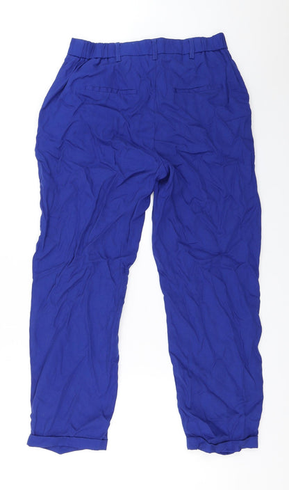 Vera Moda Womens Blue   Trousers  Size 36 L26 in
