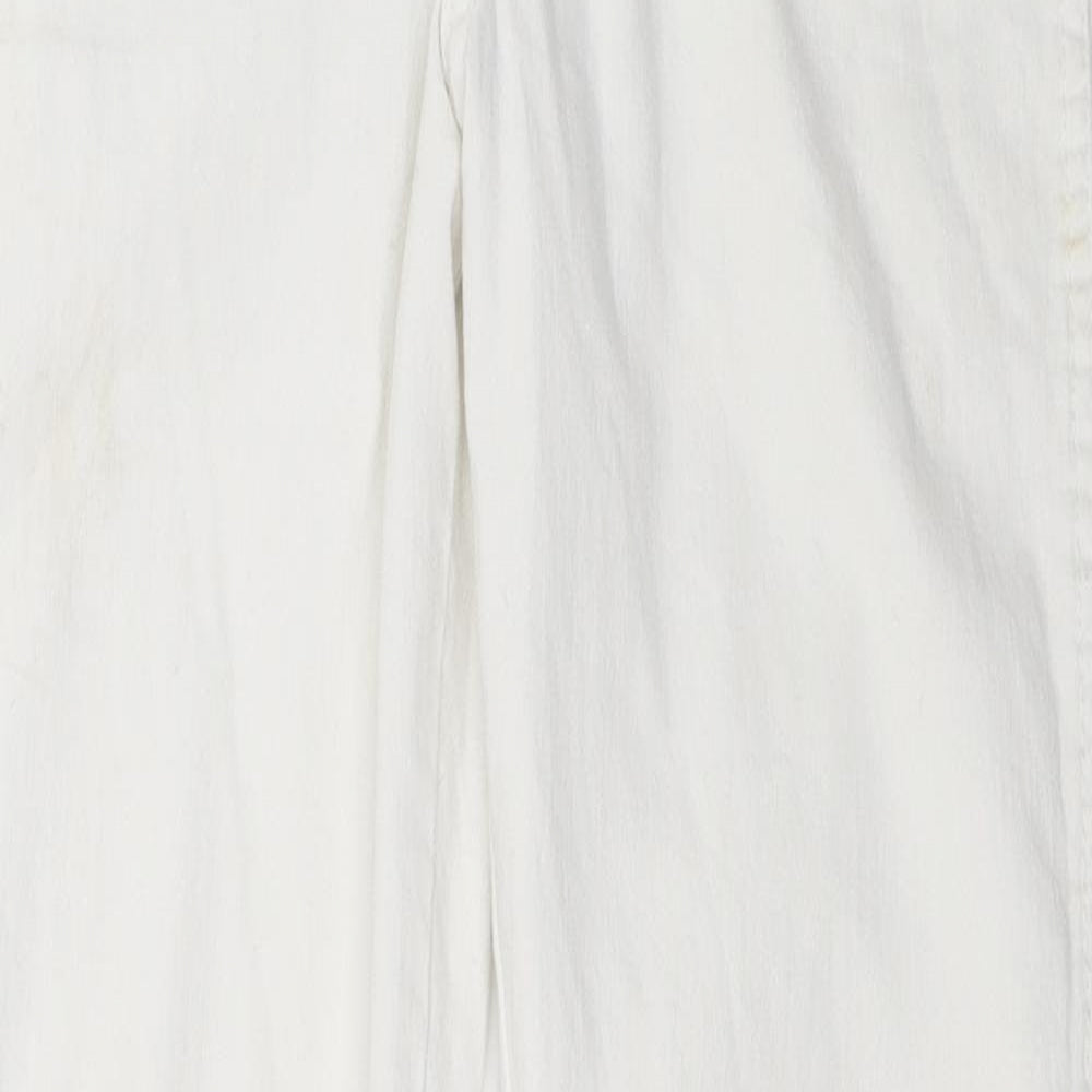 Womens UK Size 28 in H&M Regular Fit Skinny White Jeans