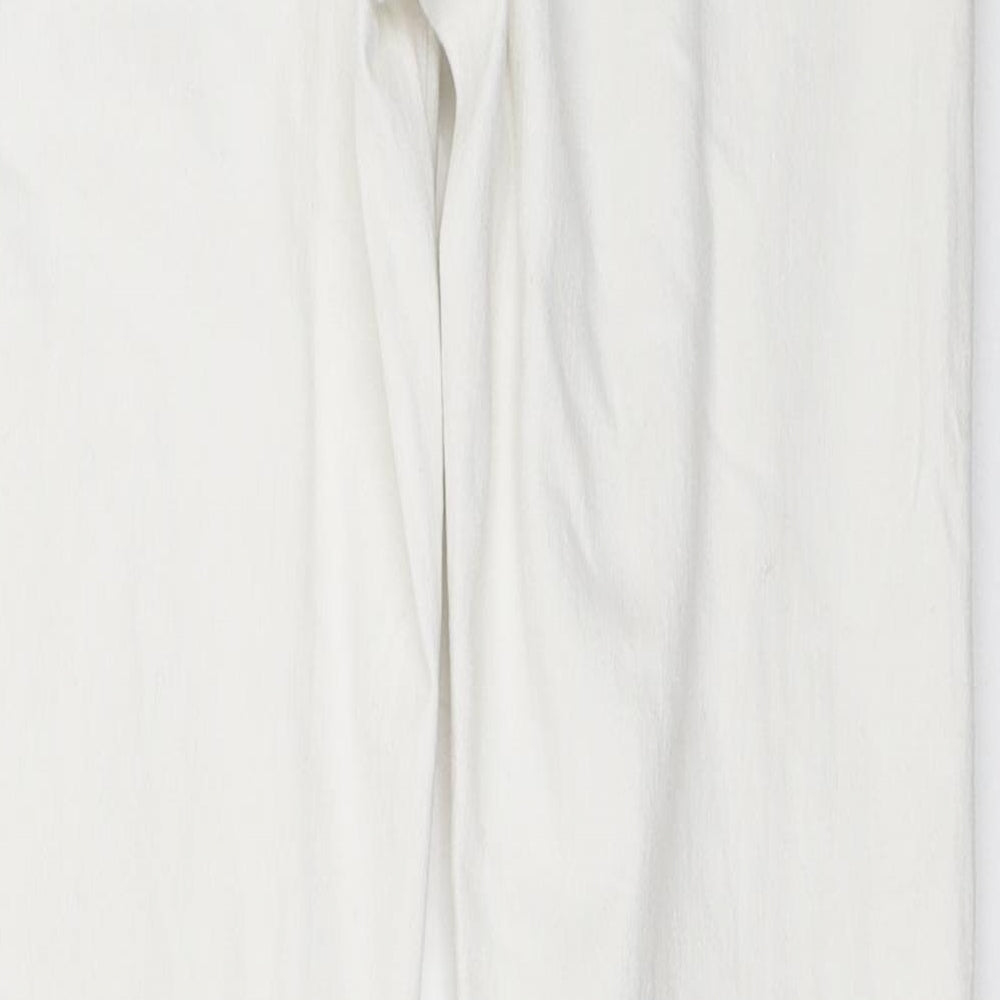 Womens UK Size 28 in H&M Regular Fit Skinny White Jeans