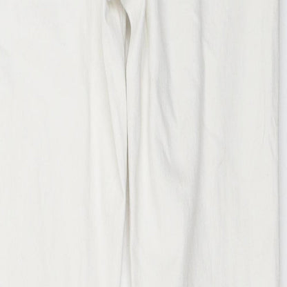 Womens UK Size 28 in H&M Regular Fit Skinny White Jeans