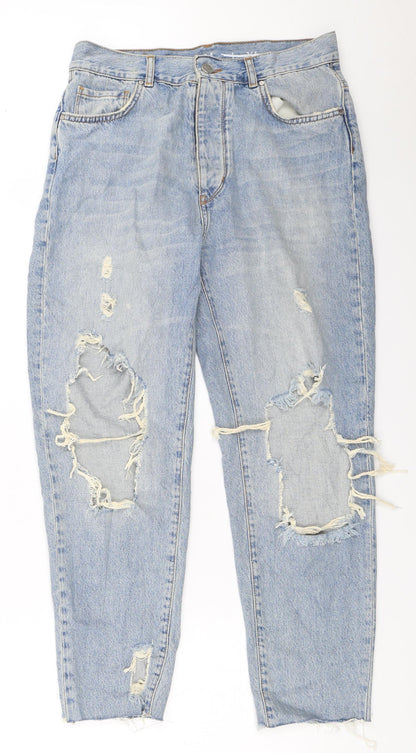 Never Denim Womens Blue   Mom Jeans Size 28 in L26 in