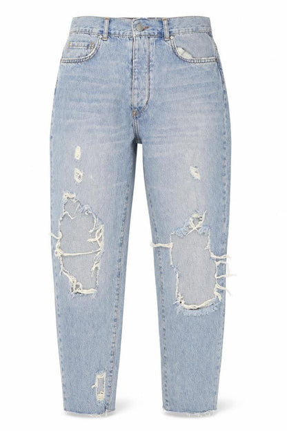 Womens UK Size 28 in Never Denim Regular Fit Mom Blue Jeans