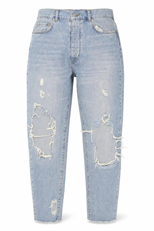 Womens UK Size 28 in Never Denim Regular Fit Mom Blue Jeans