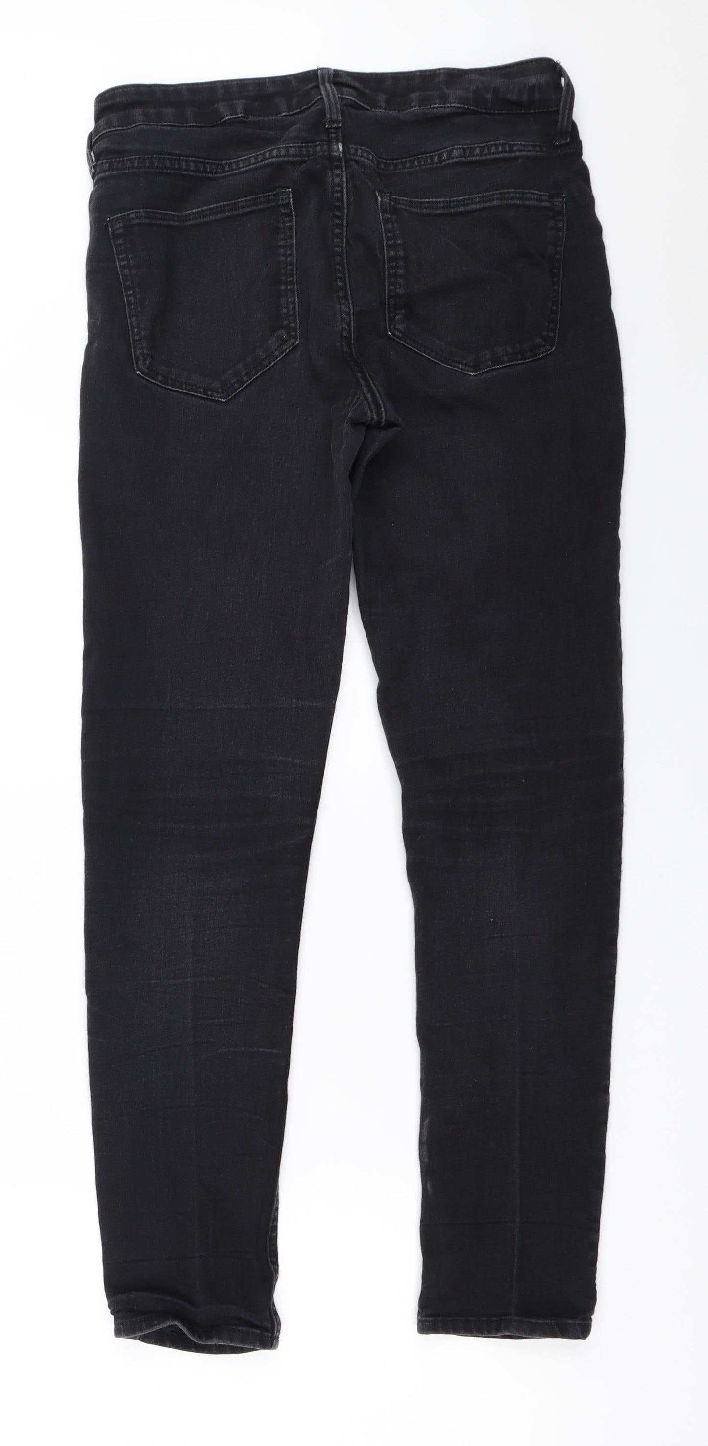 Womens UK Size 29 in H&M Regular Fit Skinny Black Jeans