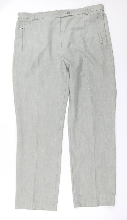 Womens UK Size 36 in Marks and Spencer Regular Fit  Grey Trousers