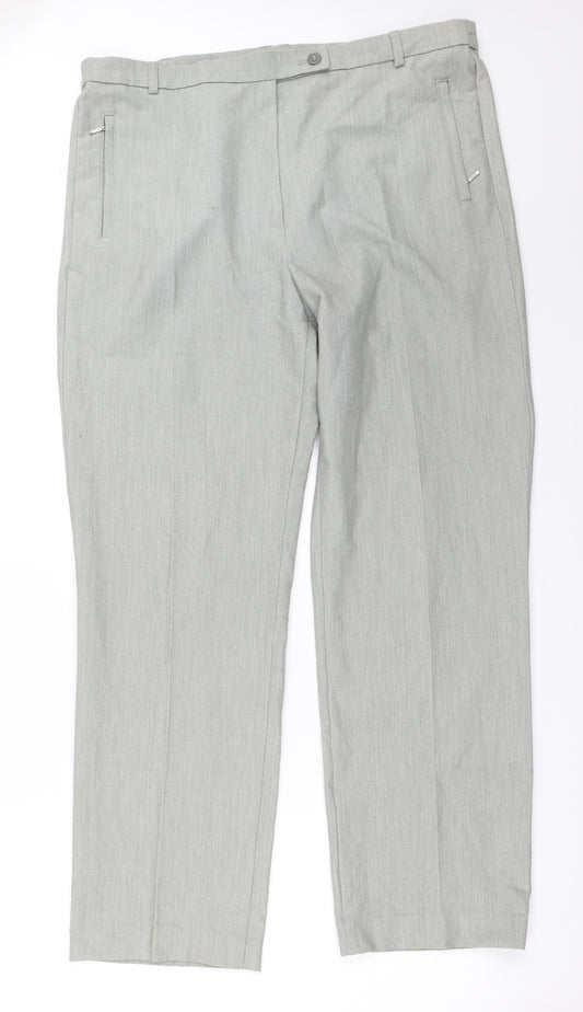 Womens UK Size 36 in Marks and Spencer Regular Fit  Grey Trousers