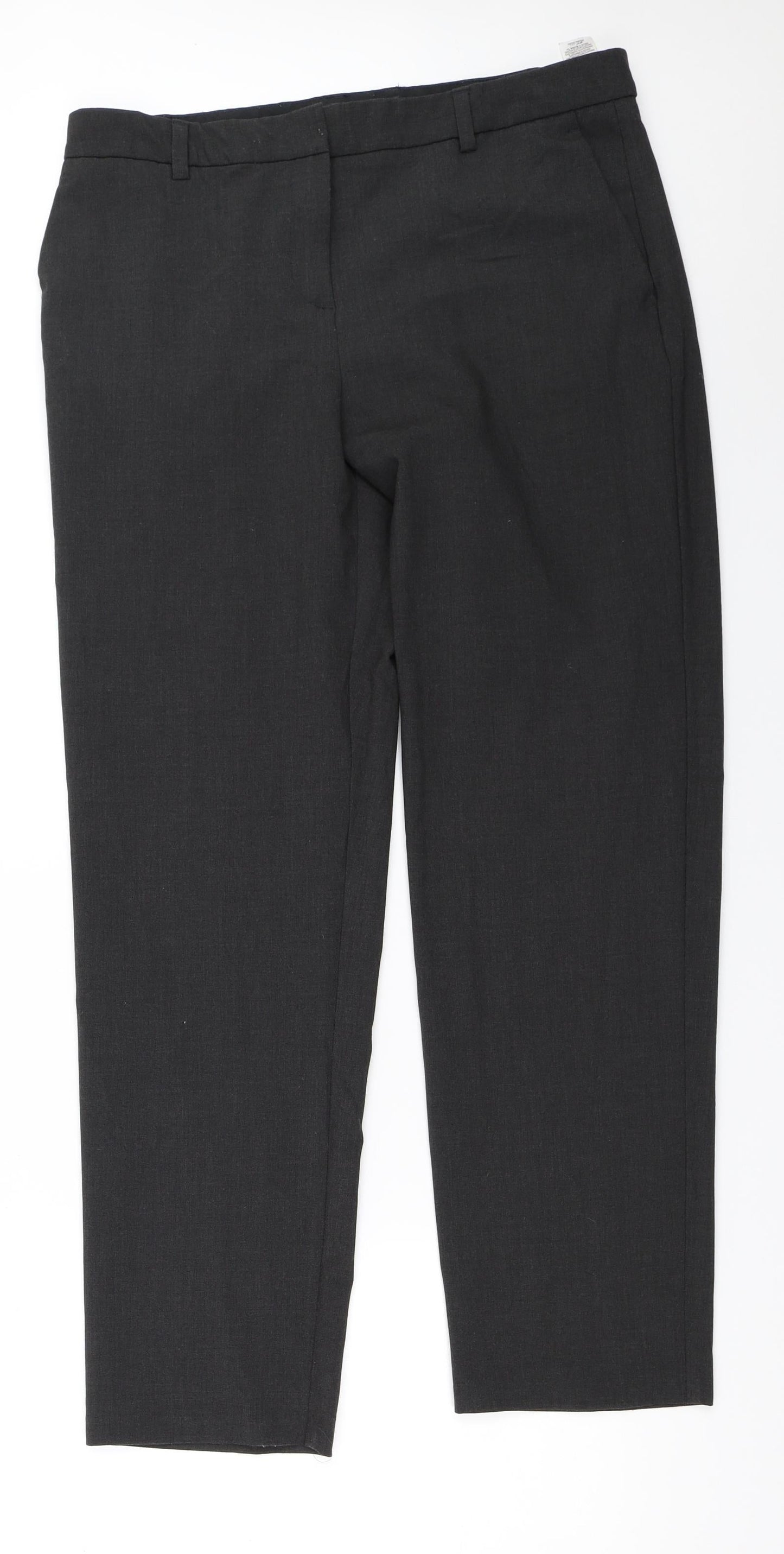 Womens UK Size 14 Marks and Spencer Regular Fit  Grey Trousers
