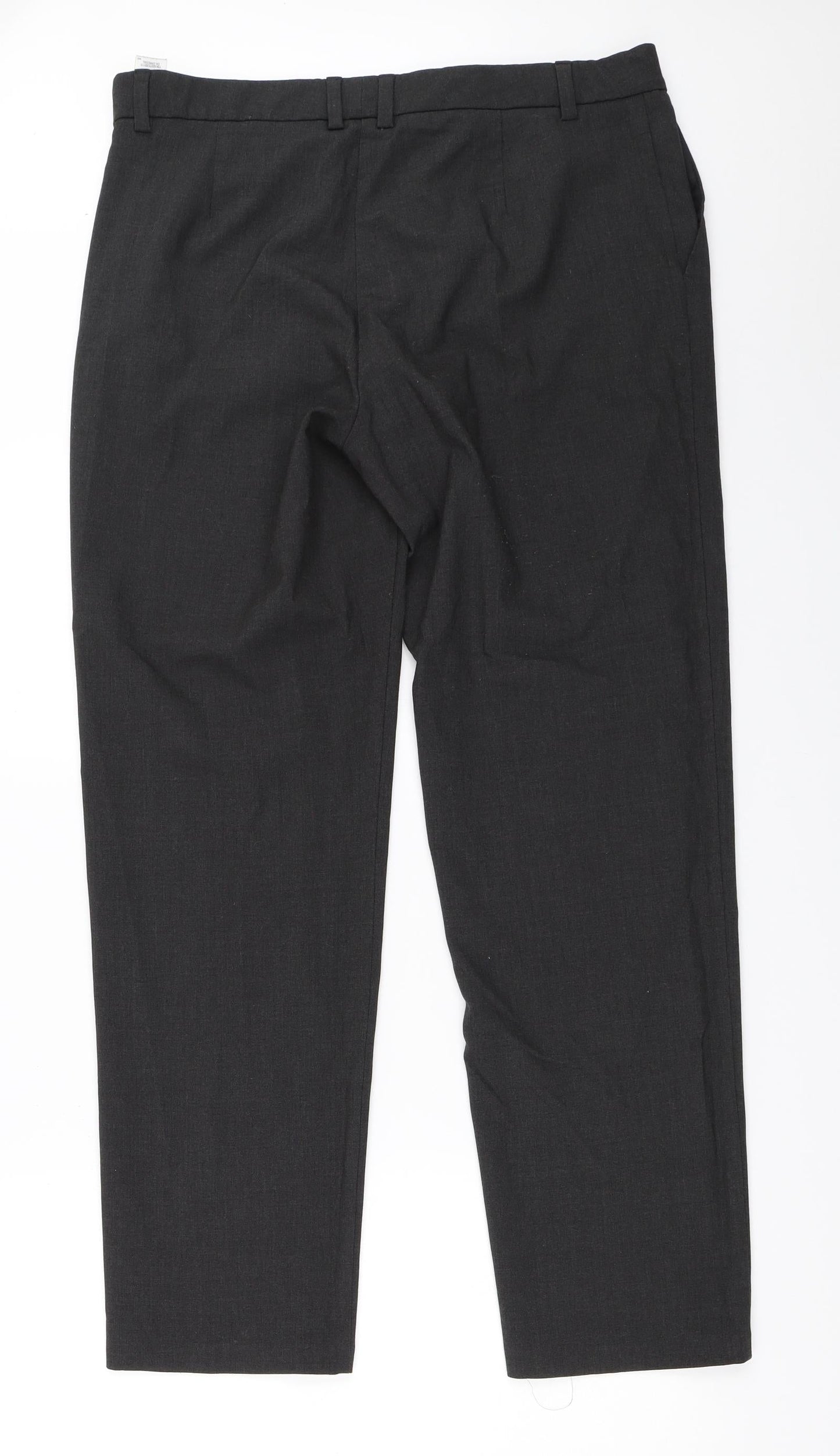 Womens UK Size 14 Marks and Spencer Regular Fit  Grey Trousers