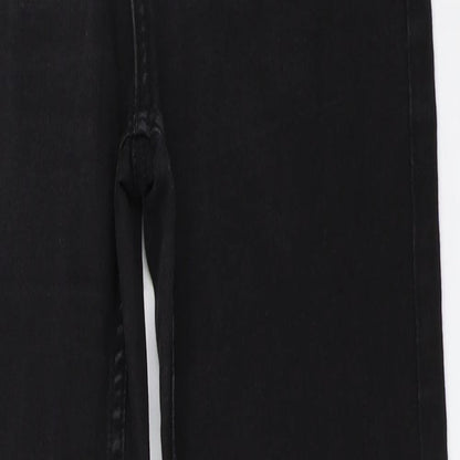 F&F Womens Black   Straight Jeans Size 6 L28 in