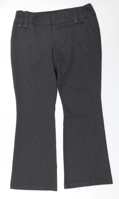 Womens UK Size 12 Evie Regular Fit  Grey Trousers