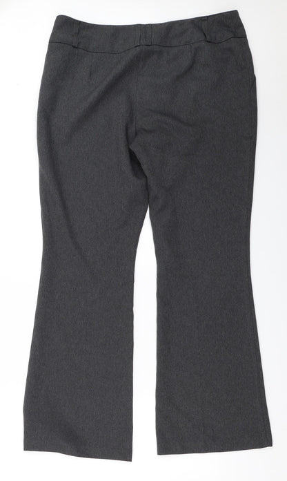 Womens UK Size 12 Evie Regular Fit  Grey Trousers
