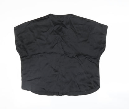 roulou Womens Black   Basic Blouse One Size