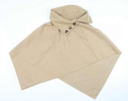 Boohoo Womens Beige   Jacket Poncho One Size