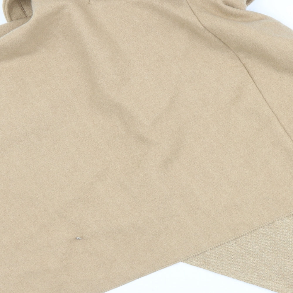 Boohoo Womens Beige   Jacket Poncho One Size