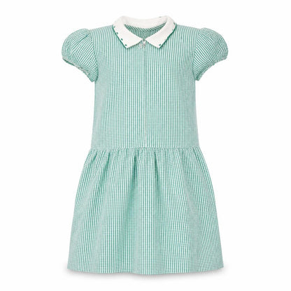 Matalan Girls Green Check  Shirt Dress  Size 10 Years