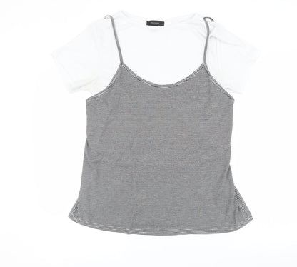 Womens UK Size 14 Atmosphere Multicoloured Basic T-Shirt