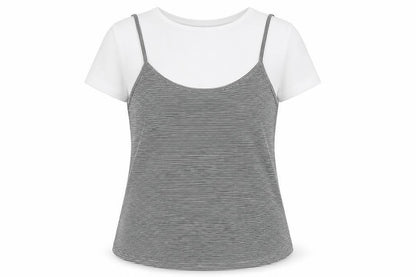 Womens UK Size 14 Atmosphere Multicoloured Basic T-Shirt