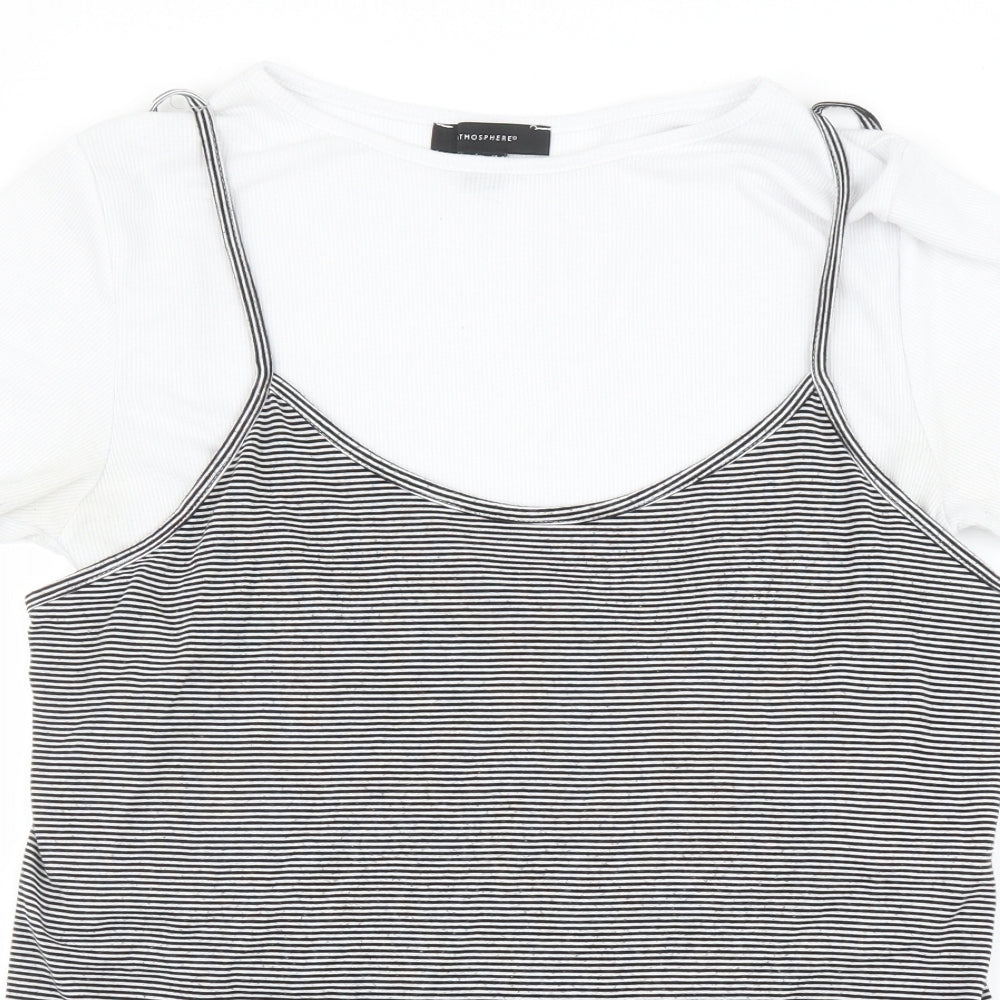 Womens UK Size 14 Atmosphere Multicoloured Basic T-Shirt