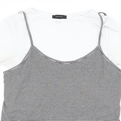 Womens UK Size 14 Atmosphere Multicoloured Basic T-Shirt