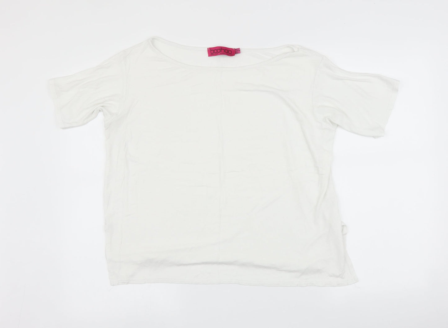 Boohoo Womens Silver   Basic T-Shirt Size 12