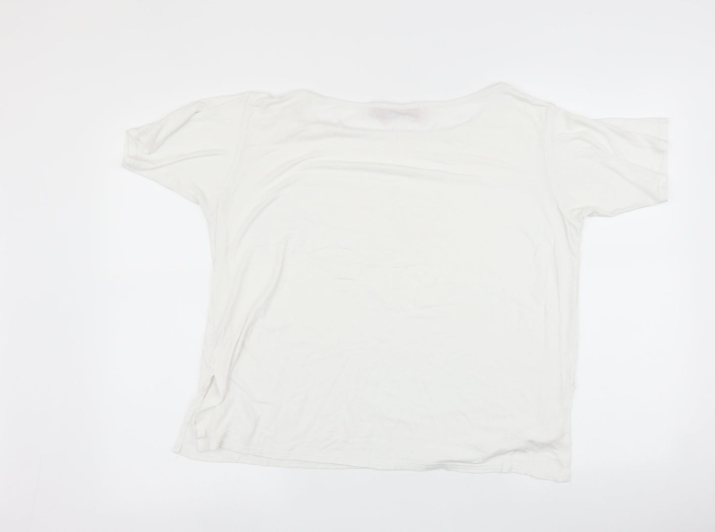 Boohoo Womens Silver   Basic T-Shirt Size 12