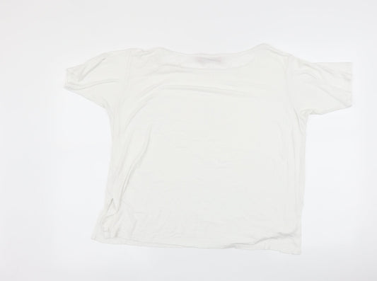 Boohoo Womens Silver   Basic T-Shirt Size 12