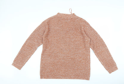 Womens UK Size L Matalan Orange Pullover Jumper