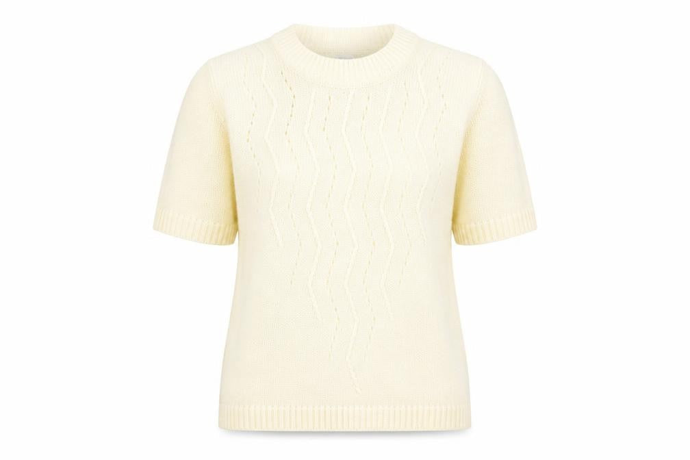 Womens UK Size 12 Preworn Yellow Pullover Jumper