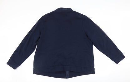 Womens UK Size L Bonmarché Blue Full Zip Jumper