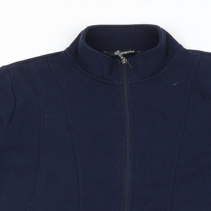 Womens UK Size L Bonmarché Blue Full Zip Jumper