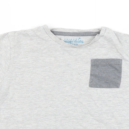 Primark Boys Grey   Basic T-Shirt Size 9-10 Years