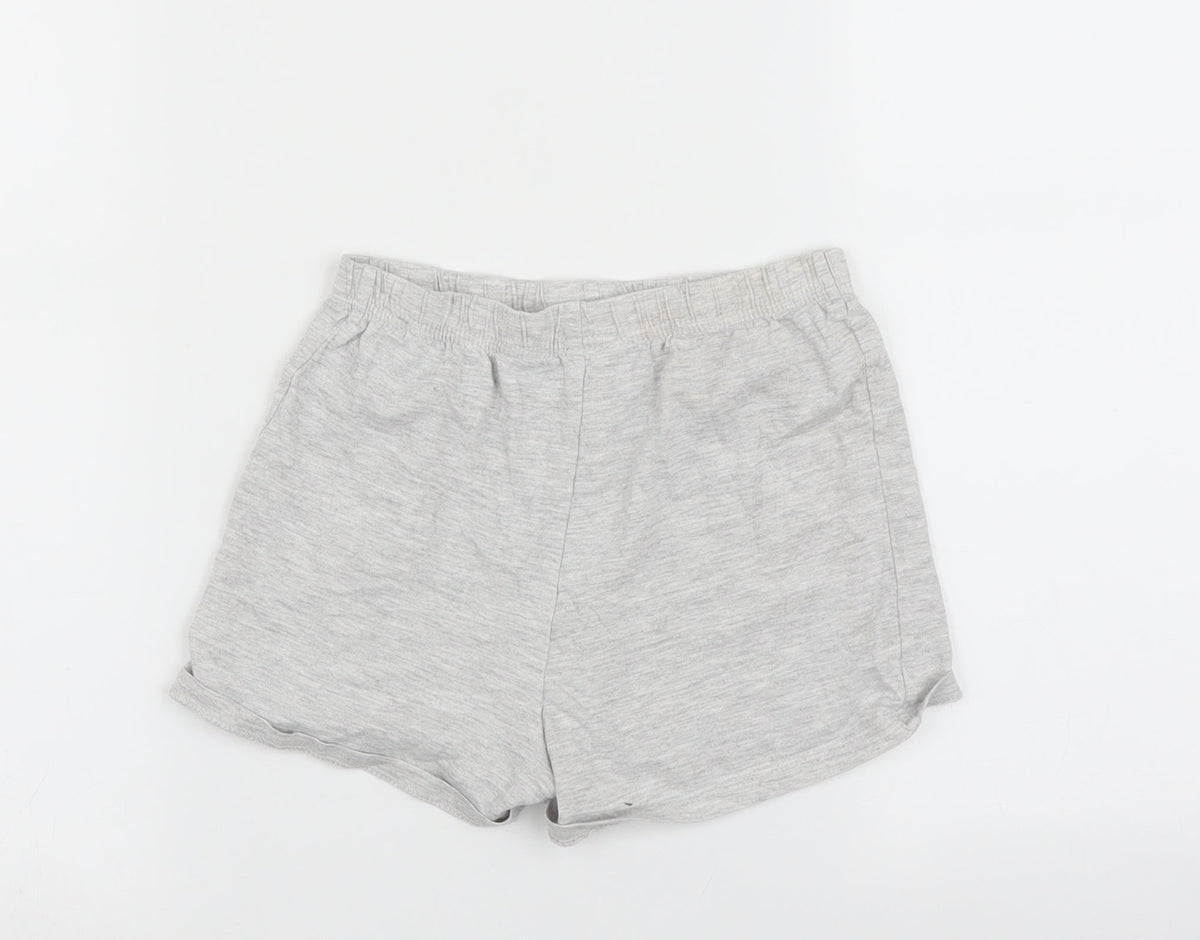 George Girls Grey Solid  Top Pyjama Pants Size 7-8 Years
