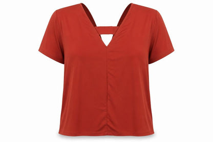 ASOS Womens Red   Basic Blouse Size 8