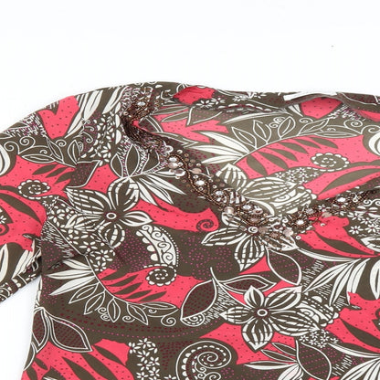 Berkertex Womens Multicoloured Geometric  Basic Blouse Size 16