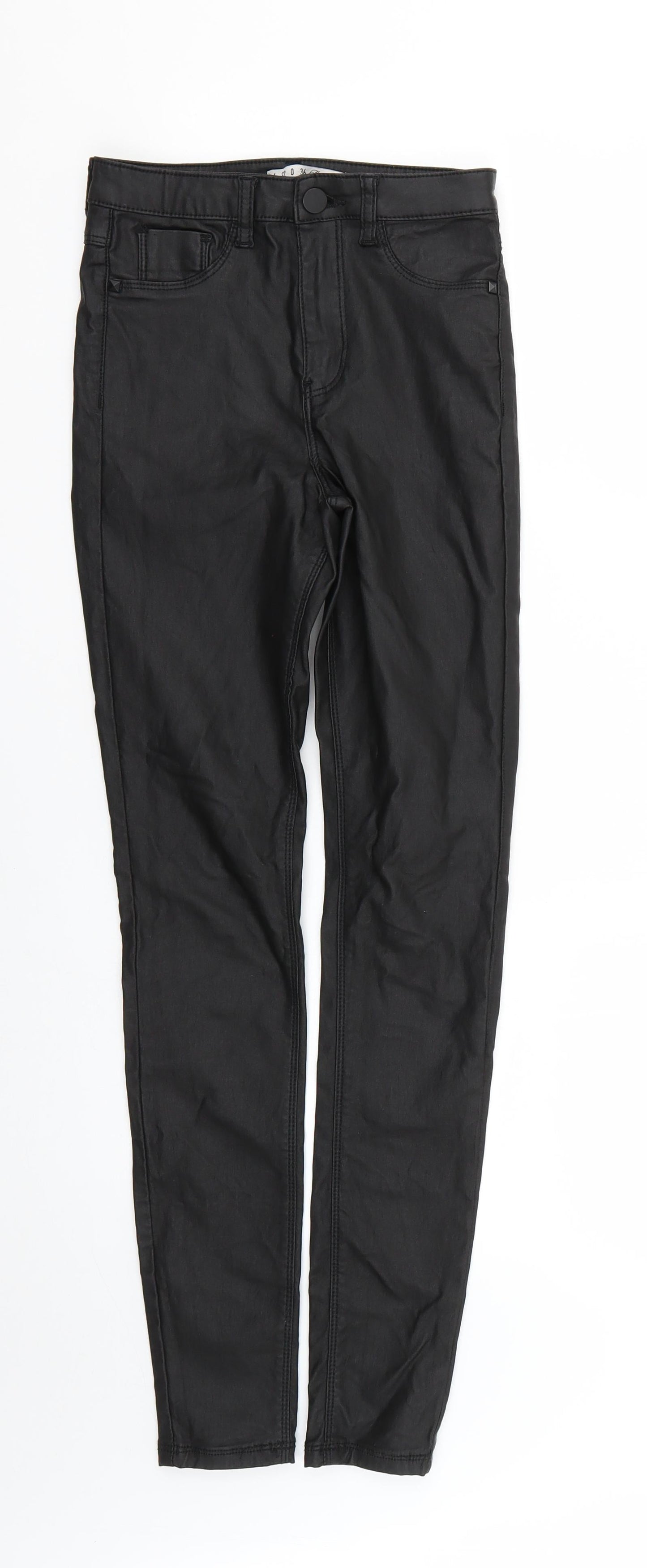 Denim & Co. Womens Black   Skinny Jeans Size 4 L28 in