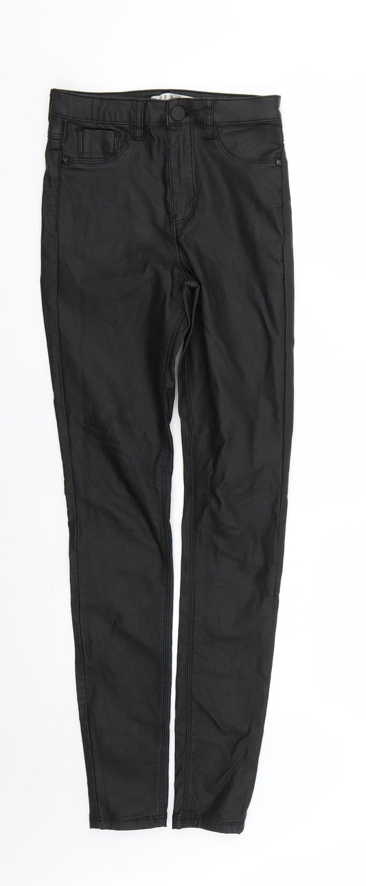 Denim & Co. Womens Black   Skinny Jeans Size 4 L28 in