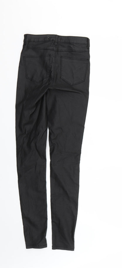 Denim & Co. Womens Black   Skinny Jeans Size 4 L28 in