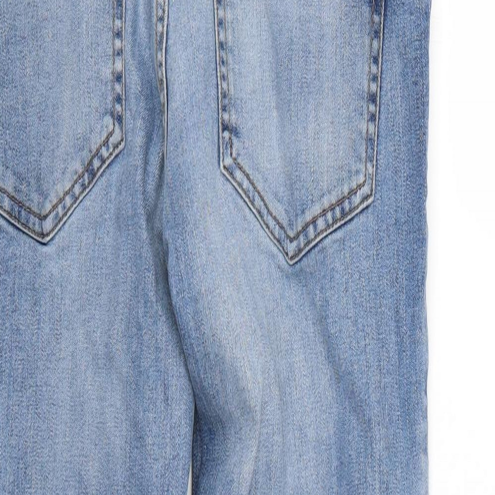 Mens UK Size 32 Preworn Regular Fit Straight Blue Jeans