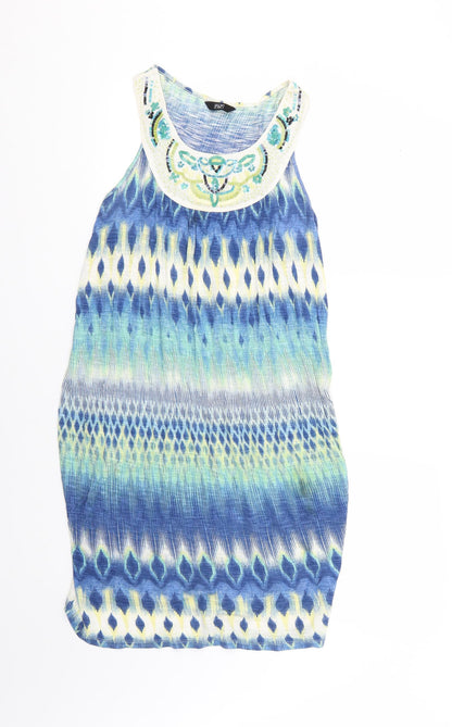 F&F Womens Multicoloured Geometric  Basic Blouse Size 10