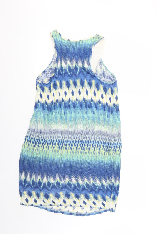 F&F Womens Multicoloured Geometric  Basic Blouse Size 10