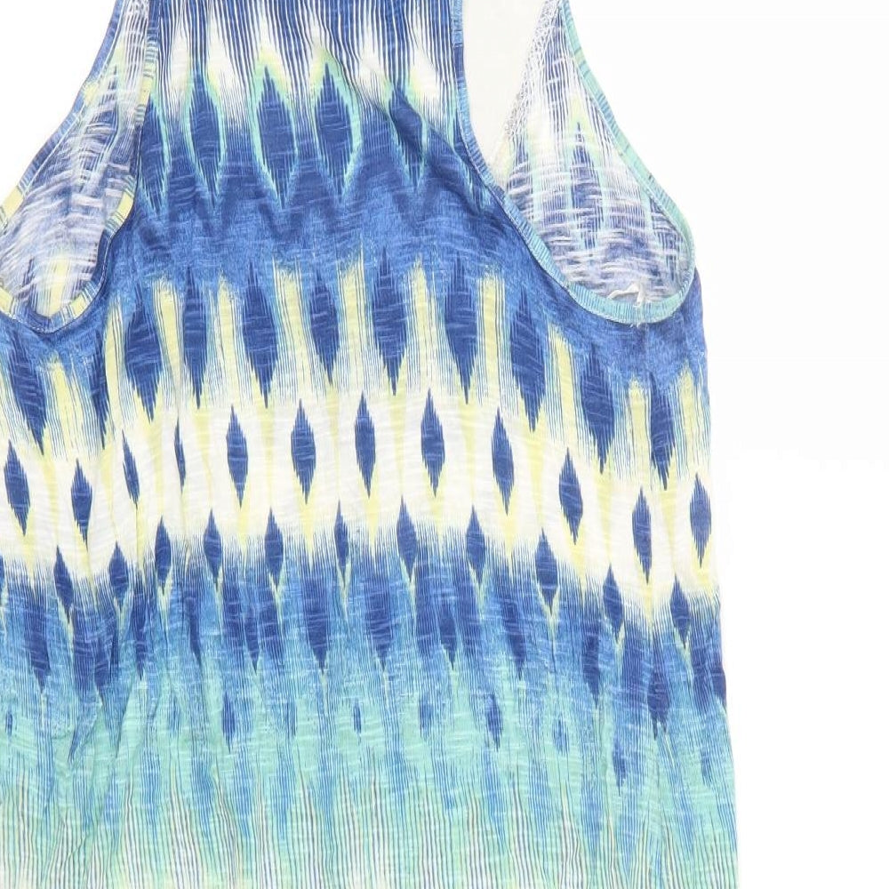 F&F Womens Multicoloured Geometric  Basic Blouse Size 10