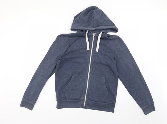 Mens UK Size S Burton Blue Full Zip Hoodie
