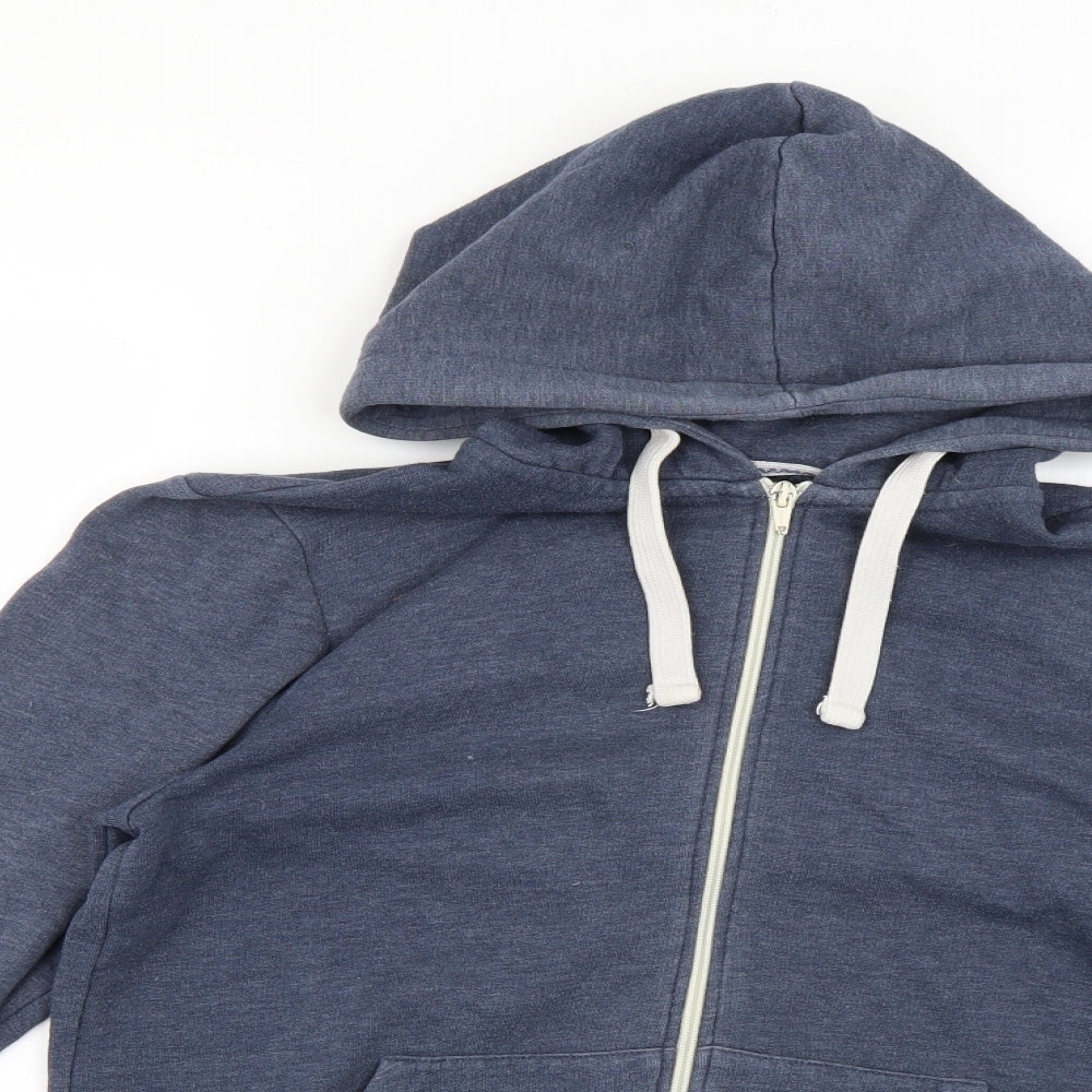 Mens UK Size S Burton Blue Full Zip Hoodie
