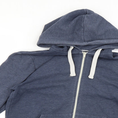 Mens UK Size S Burton Blue Full Zip Hoodie